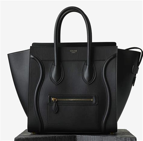 celine black bag sizes|Celine handbags black.